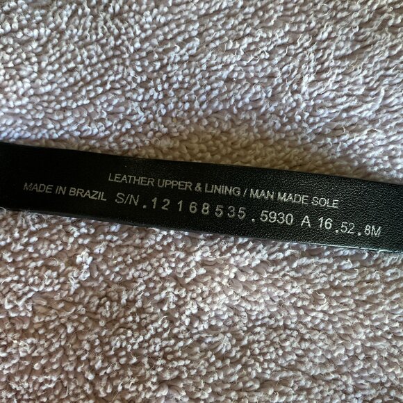 Tory Burch Black Leather Wedge Sandals – Size 8M - Picture 6 of 6